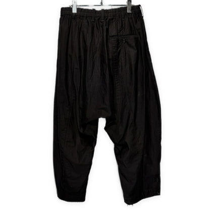 Yohji Yamamoto Pour Homme Cotton Twill Pants Black Size 2