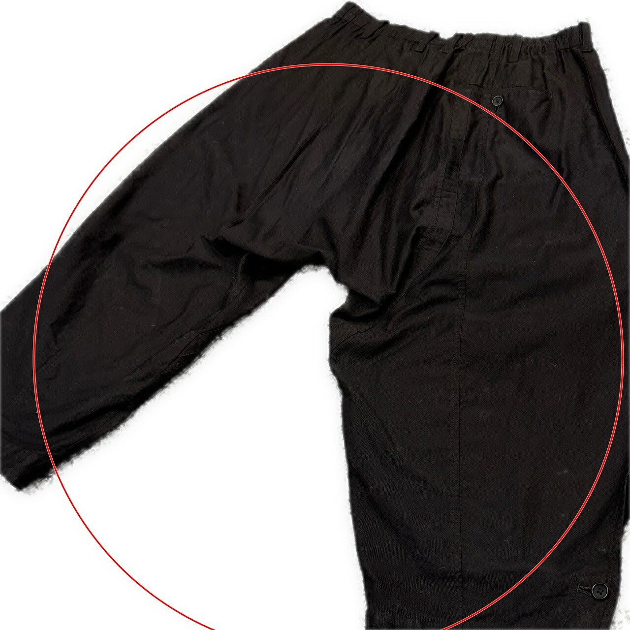 Yohji Yamamoto Pour Homme Cotton Twill Pants Black Size 2