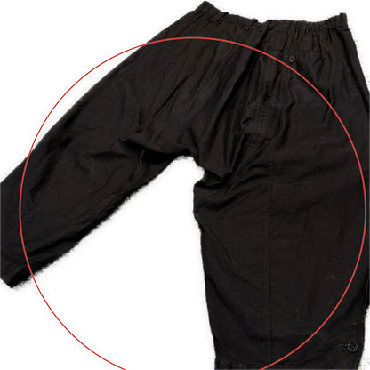 Yohji Yamamoto Pour Homme Cotton Twill Pants Black Size 2