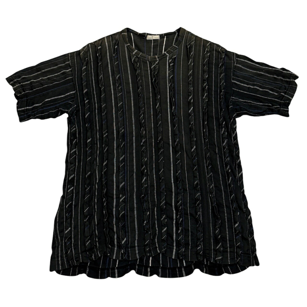 COMME des GARCONS HOMME 90s Frill T-Shirt Black
