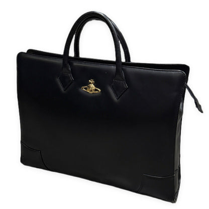 Vivienne Westwood Orb Logo Leather Bag Black Size ONE SIZE
