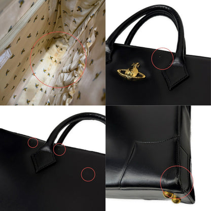 Vivienne Westwood Orb Logo Leather Bag Black Size ONE SIZE
