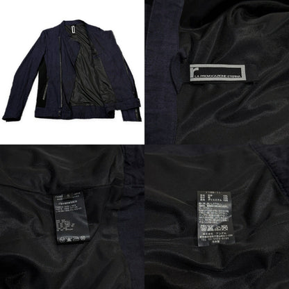 LA PROVOCAZIONE ETERNA 16SS Linen Jersey Jacket Navy Size 5