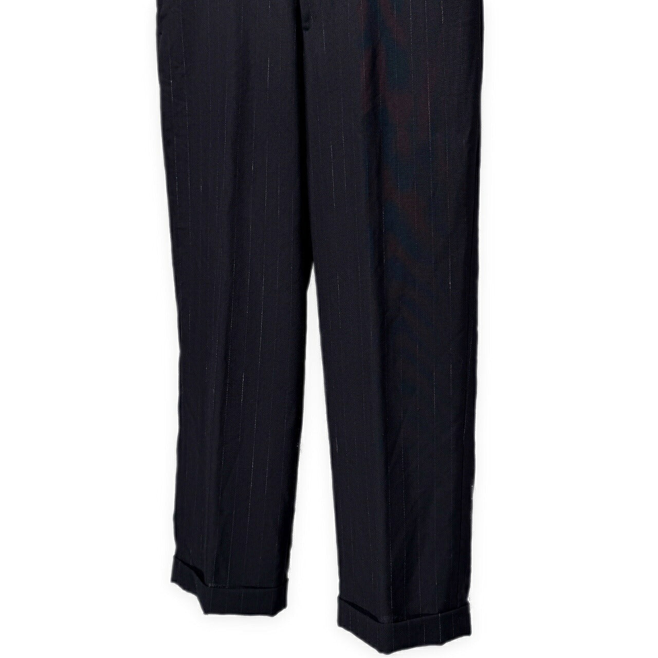 AURALEE 20SS Wool Cupro Linen Stripe Slacks Blue Size 3