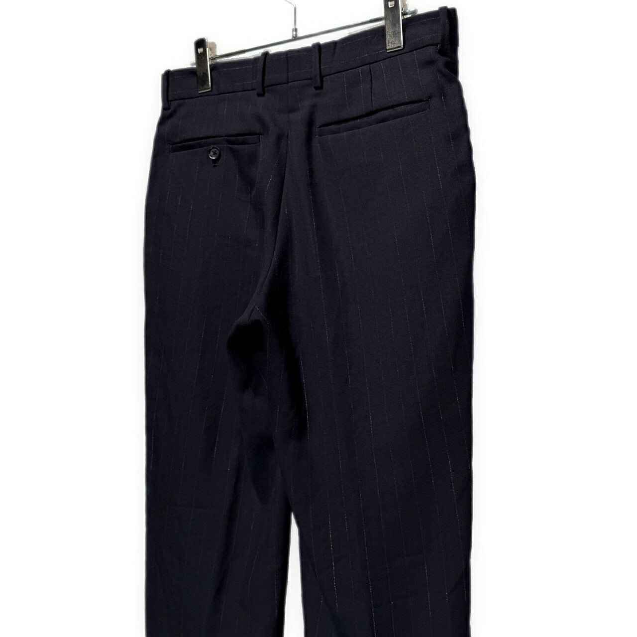 AURALEE 20SS Wool Cupro Linen Stripe Slacks Blue Size 3