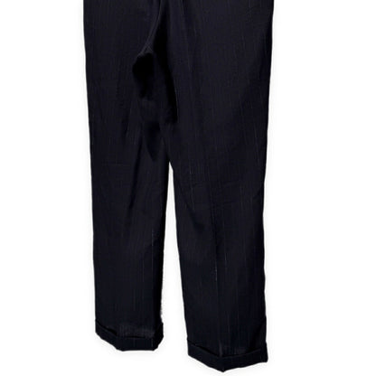 AURALEE 20SS Wool Cupro Linen Stripe Slacks Blue Size 3
