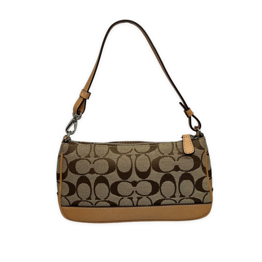 COACH Signature Pattern Mini Bag Brown