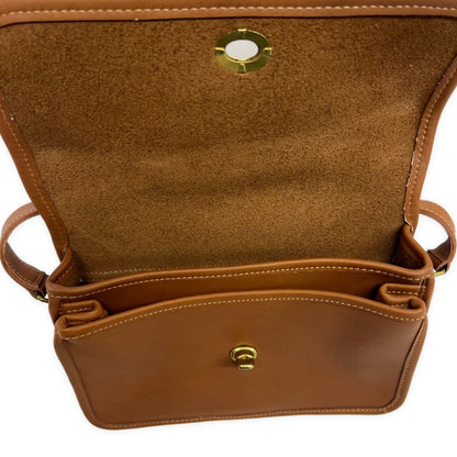 COACH Old Coach Turnlock Glove Leather Blazer Brown