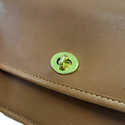 COACH Old Coach Turnlock Glove Leather Blazer Brown