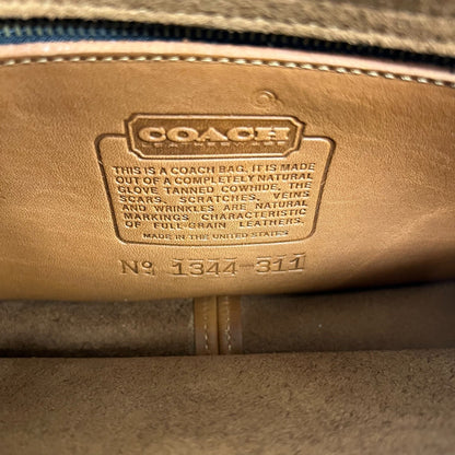 COACH Old Coach Turnlock Glove Leather Blazer Brown