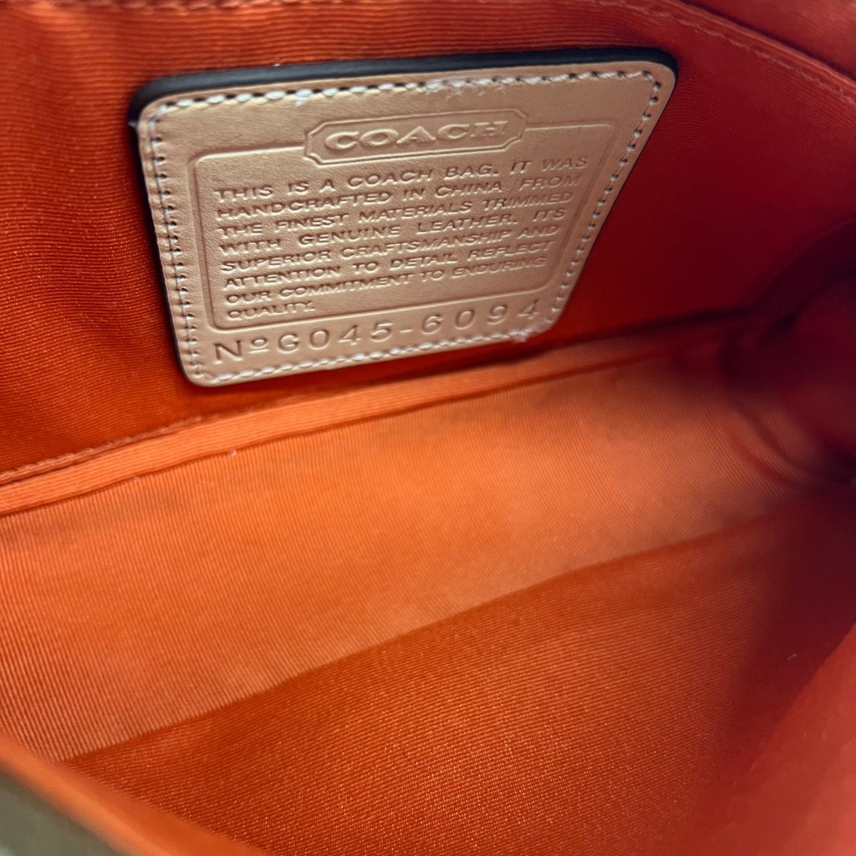 COACH Signature Pattern Mini Bag Brown