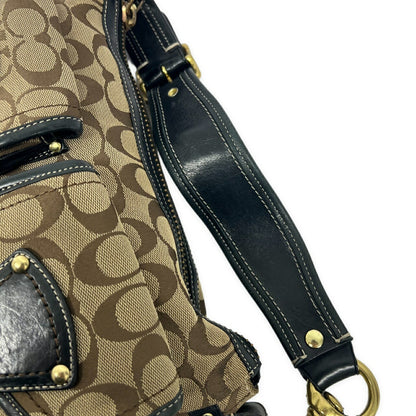 COACH Black Signature Shoulder Bag
