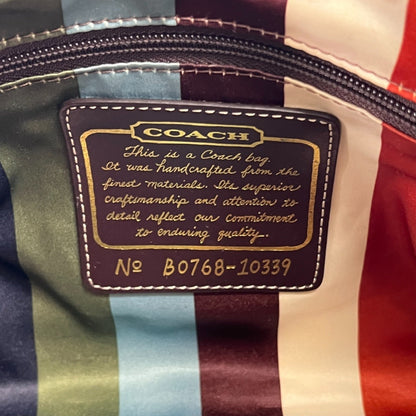 COACH Black Signature Shoulder Bag