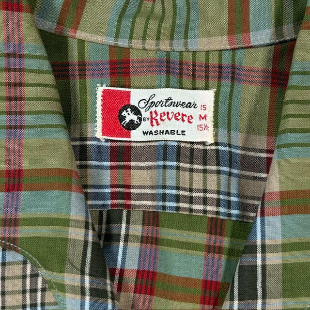 Sportswear by Revere 50s Italian Collar Sleeve Shirt Size M