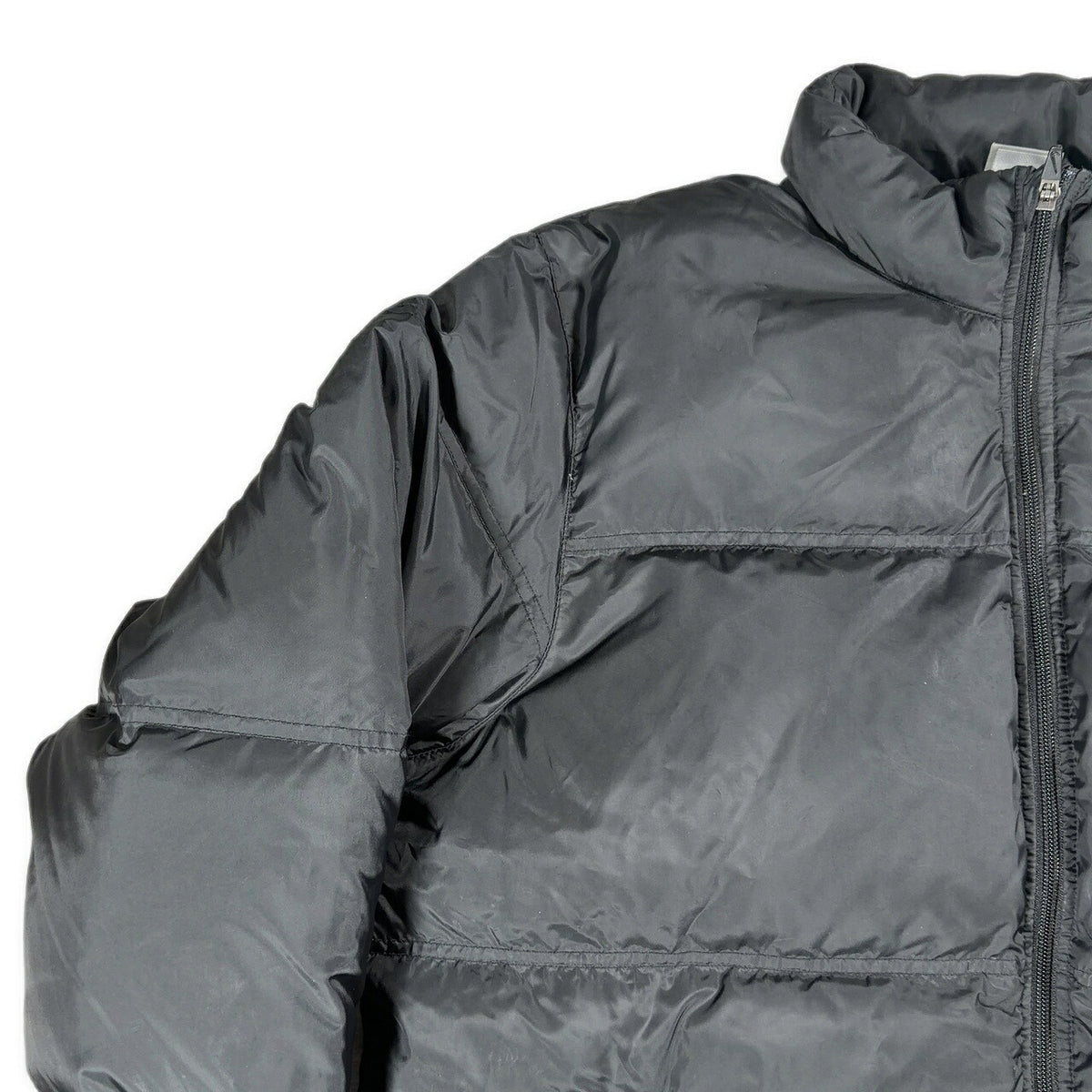 NIKE Oversized Polyester Down Jacket Black Size XL