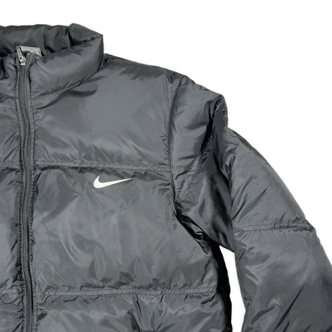 NIKE Oversized Polyester Down Jacket Black Size XL