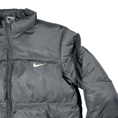 NIKE Oversized Polyester Down Jacket Black Size XL