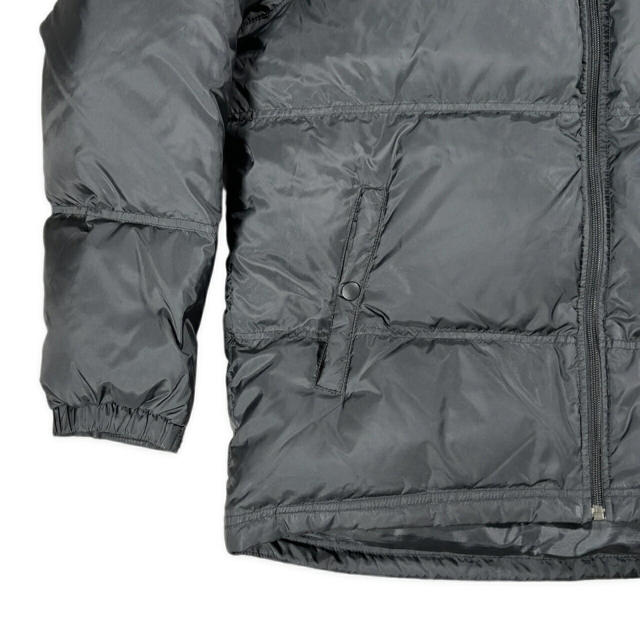 NIKE Oversized Polyester Down Jacket Black Size XL