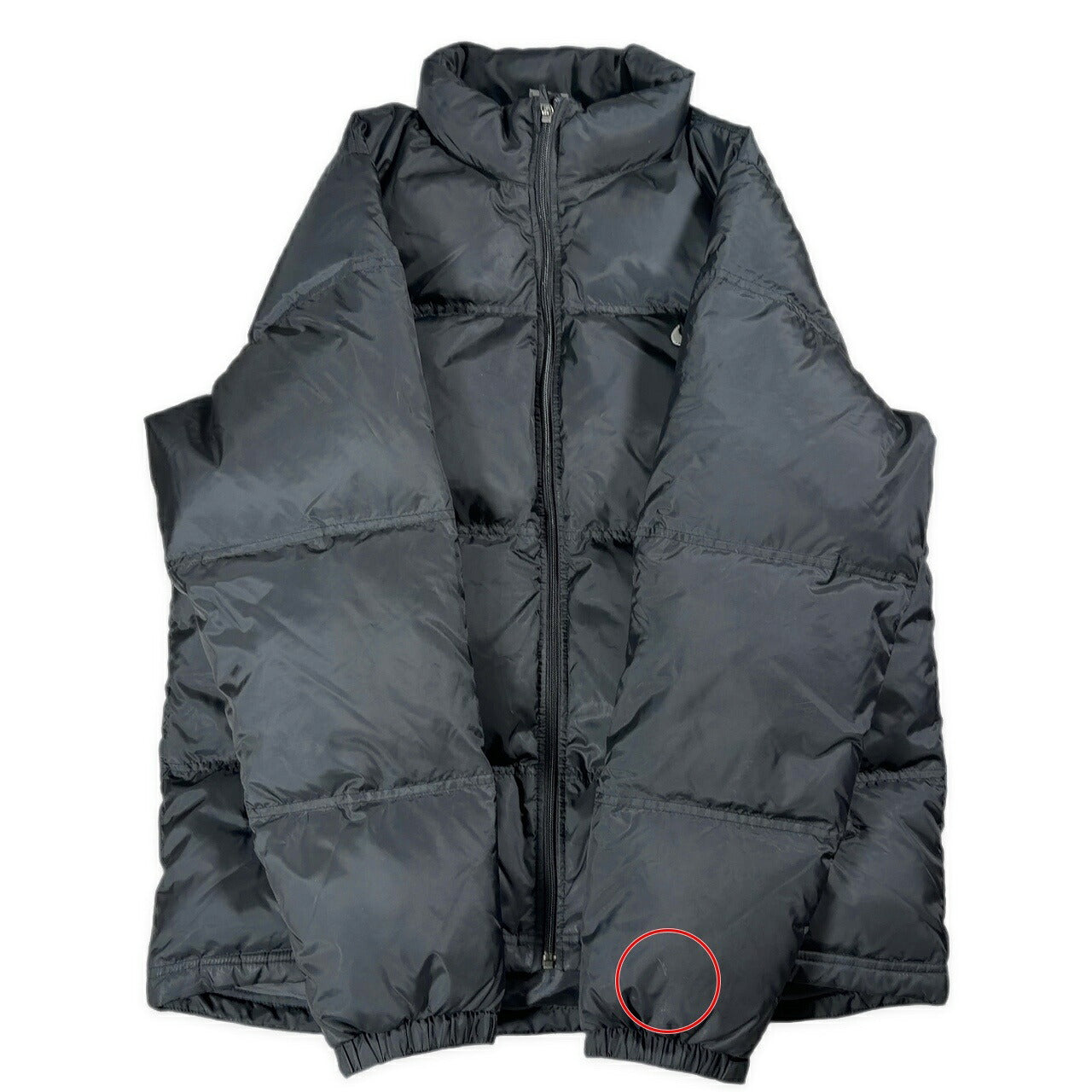 NIKE Oversized Polyester Down Jacket Black Size XL