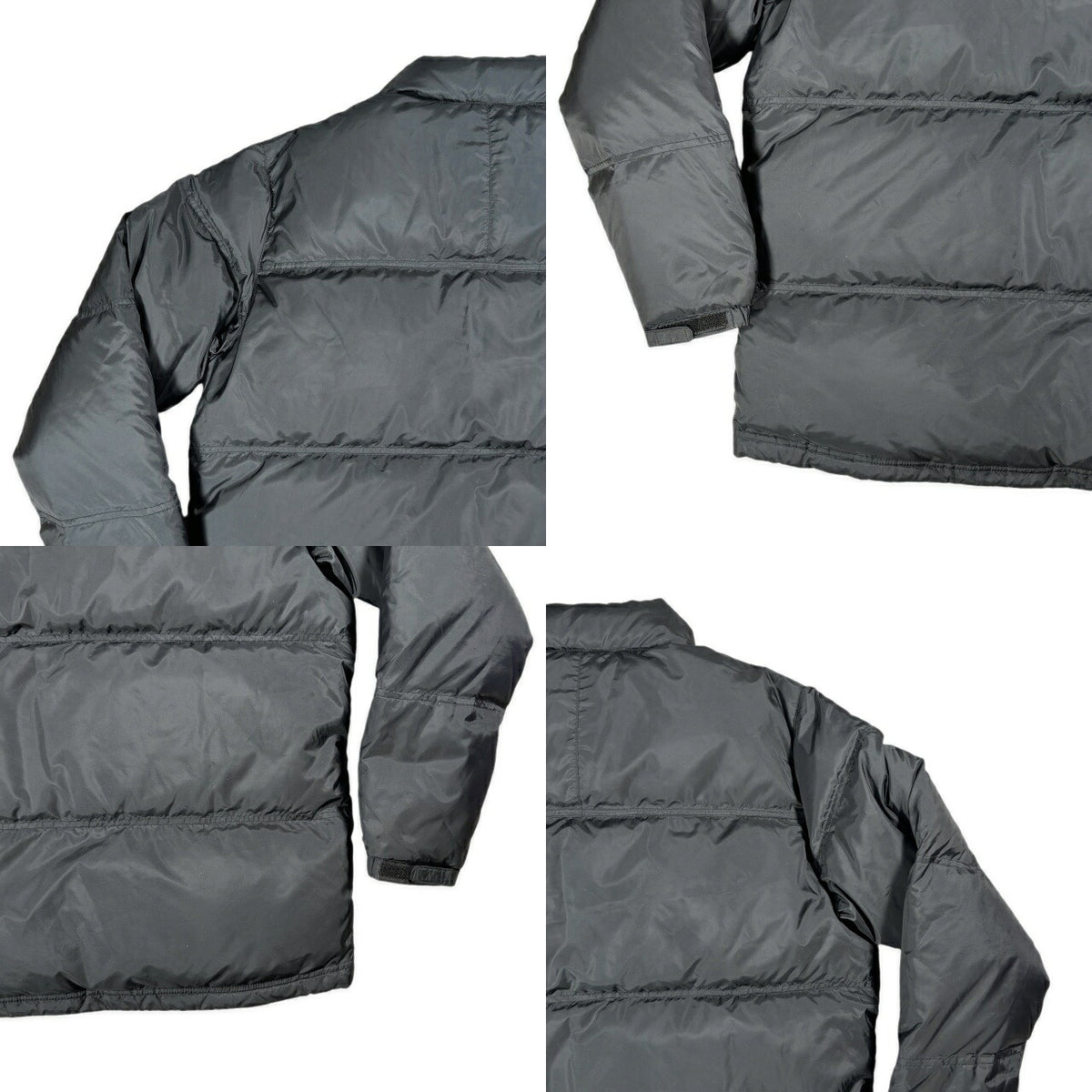 NIKE Oversized Polyester Down Jacket Black Size XL