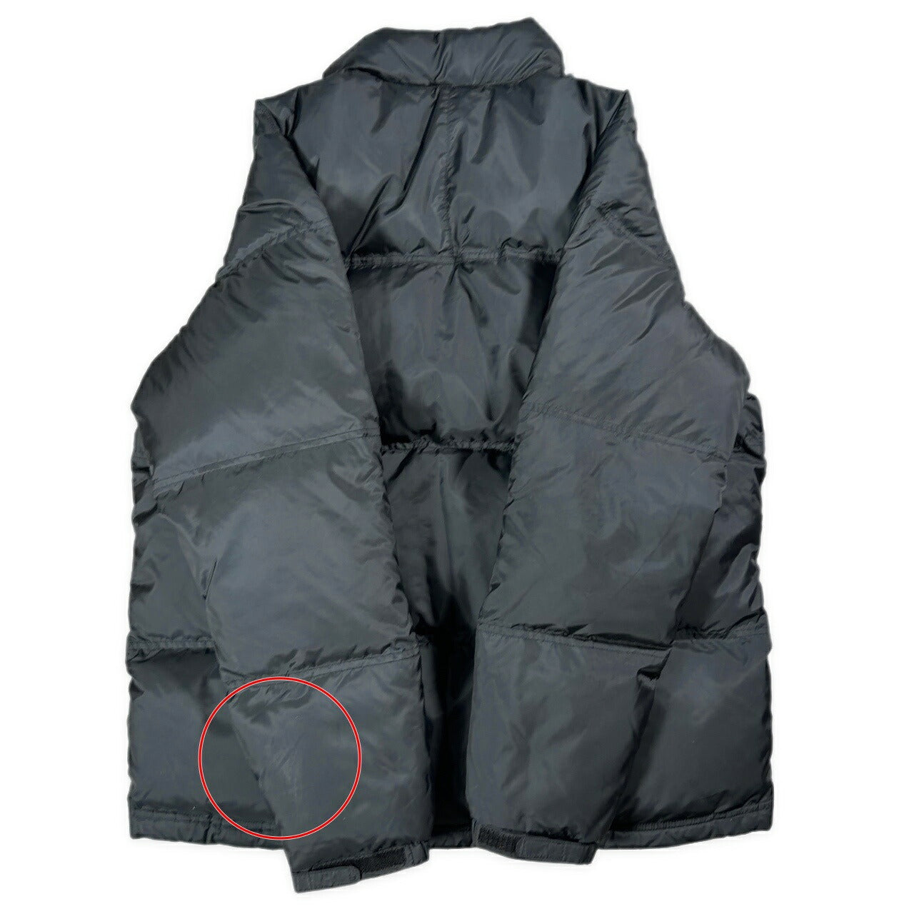 NIKE Oversized Polyester Down Jacket Black Size XL