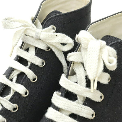 CHANEL Coco Mark Canvas High-Top Sneakers Size 37