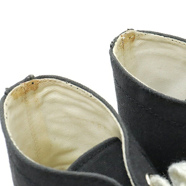 CHANEL Coco Mark Canvas High-Top Sneakers Size 37
