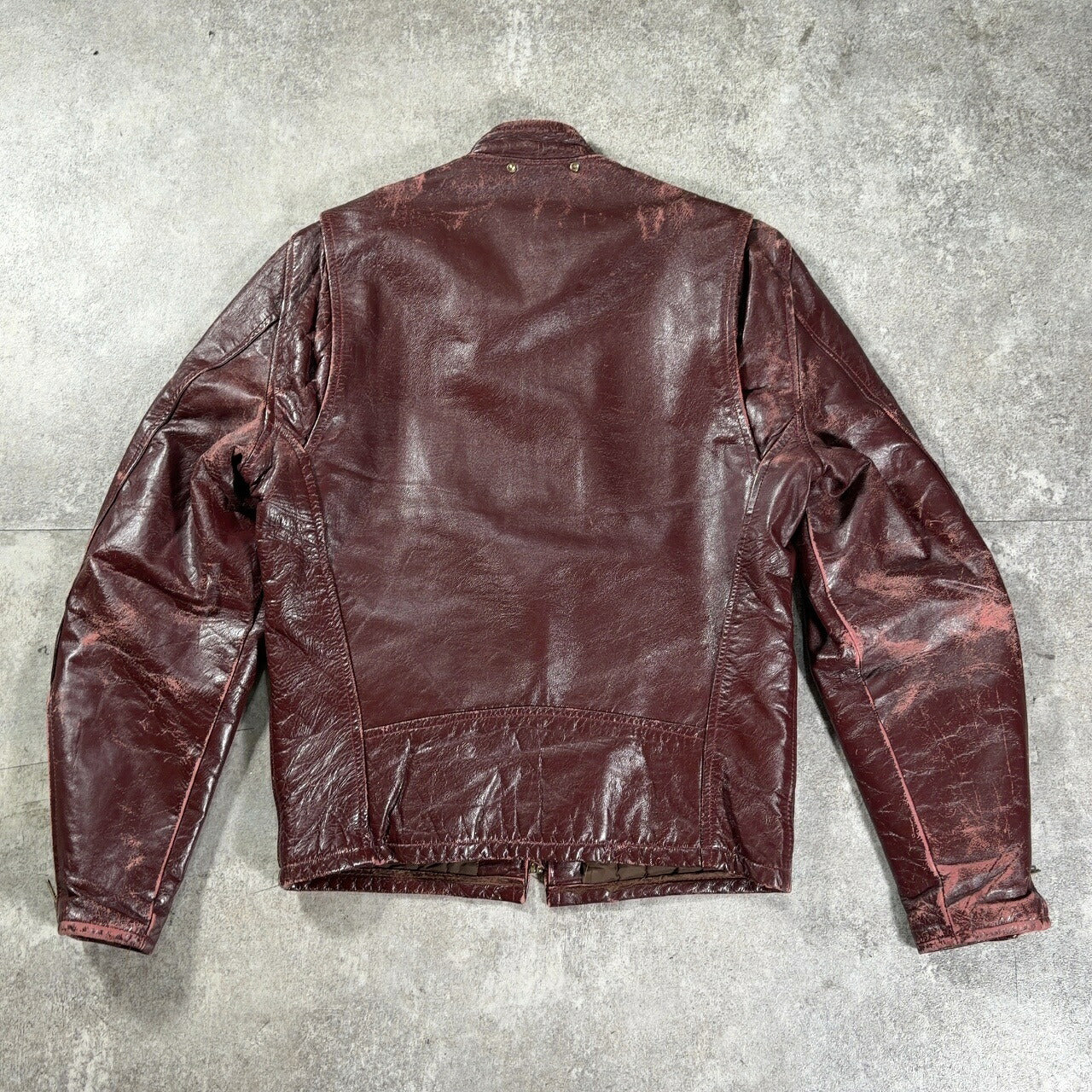 Vintage 70s Single Riders Leather Jacket Brown Size 38