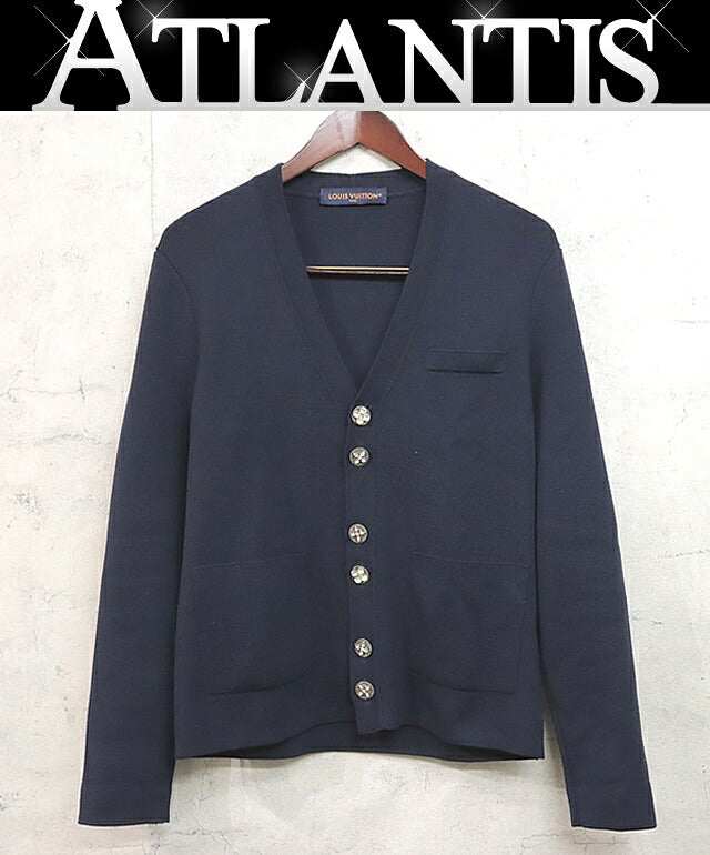 LOUIS VUITTON 25SS Jewel Button Cardigan Navy Size S