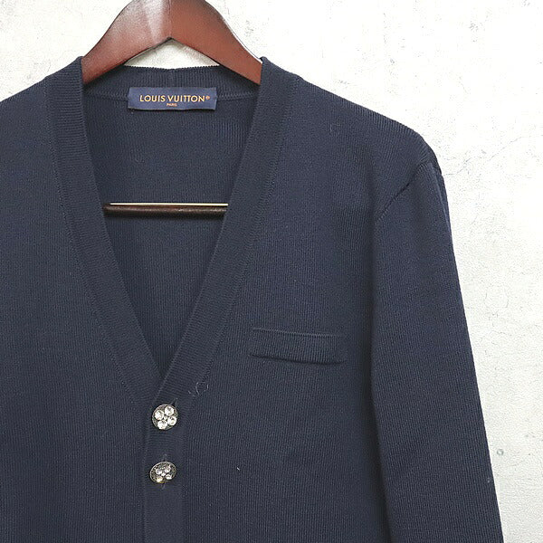 LOUIS VUITTON 25SS Jewel Button Cardigan Navy Size S