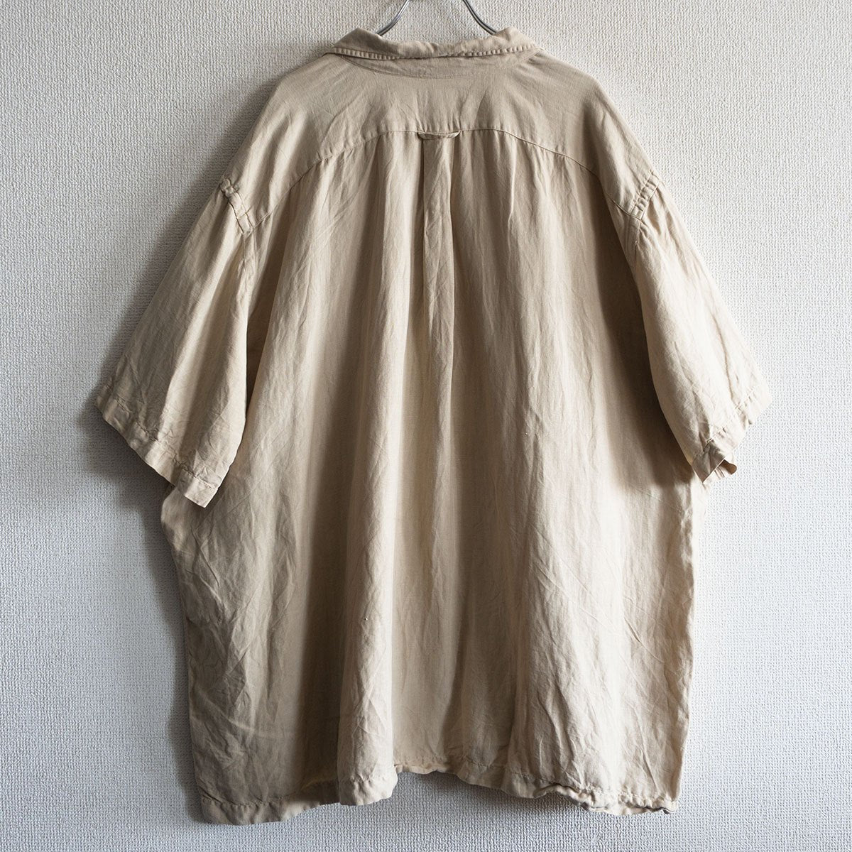 POLO RALPH LAUREN Silk Linen Open Collar Shirt Size 2XB