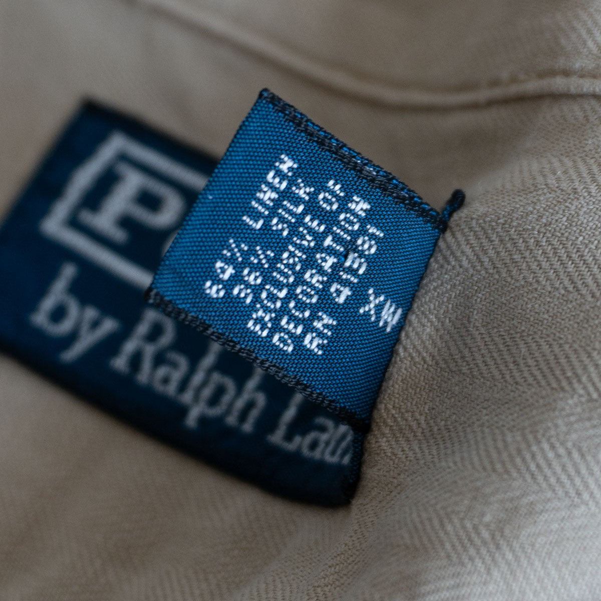 POLO RALPH LAUREN Silk Linen Open Collar Shirt Size 2XB
