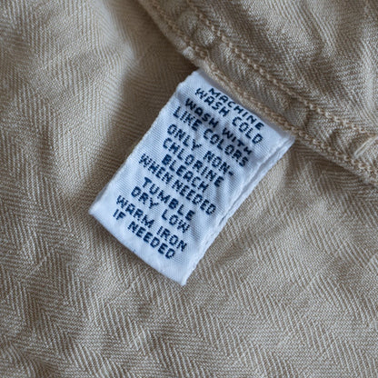 POLO RALPH LAUREN Silk Linen Open Collar Shirt Size 2XB