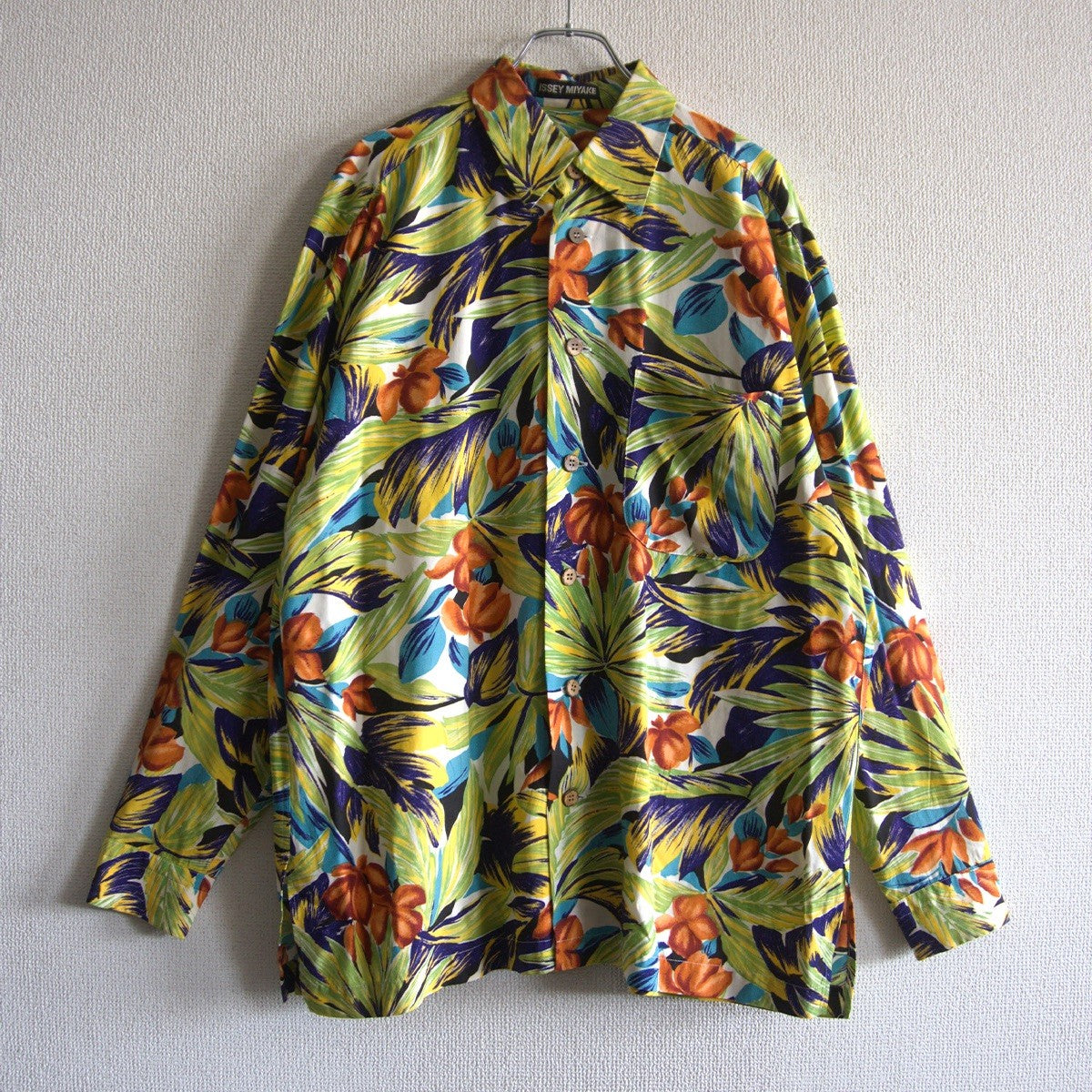 Issey Miyake Botanical Oversized Rayon Shirt Size M