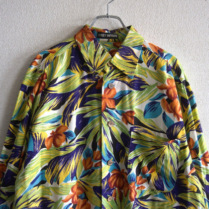 Issey Miyake Botanical Oversized Rayon Shirt Size M