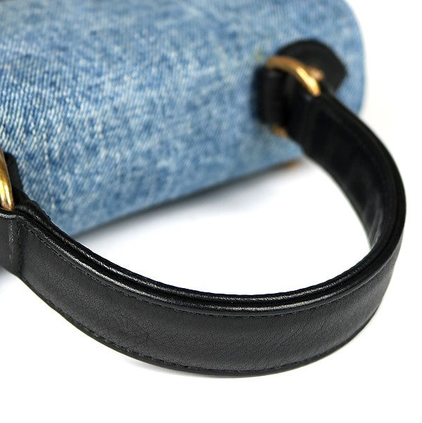 CHROME HEARTS Grow Up Small CH Cross Denim Handbag Blue