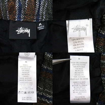 Stussy Wool Stripe Relaxed Pants Multi Size M