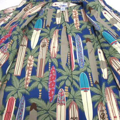 Reyn Spooner Surfboard Aloha Shirt Multi Size M