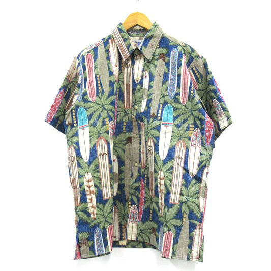 Reyn Spooner Surfboard Aloha Shirt Multi Size M