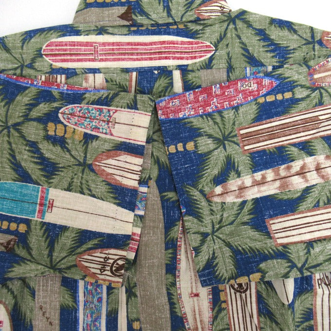 Reyn Spooner Surfboard Aloha Shirt Multi Size M