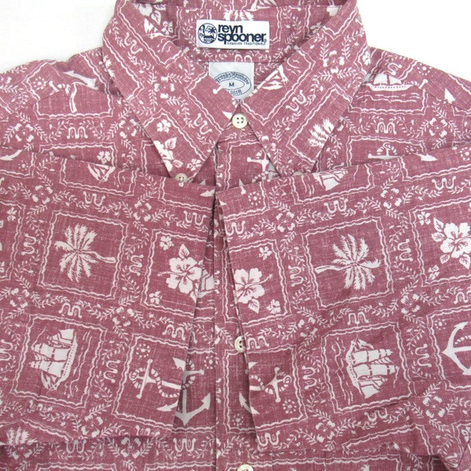Reyn Spooner x Brooks Brothers Aloha Shirt Pink Size M