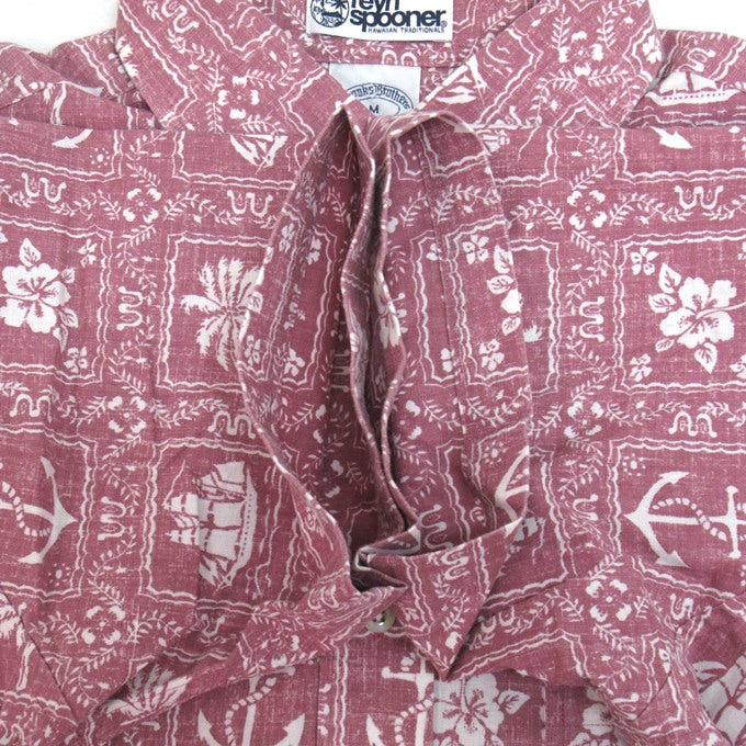 Reyn Spooner x Brooks Brothers Aloha Shirt Pink Size M