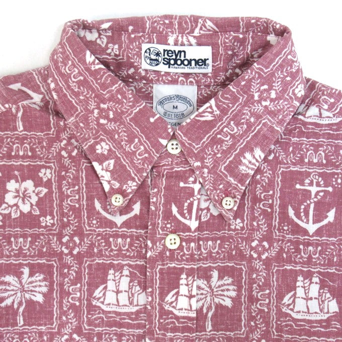 Reyn Spooner x Brooks Brothers Aloha Shirt Pink Size M