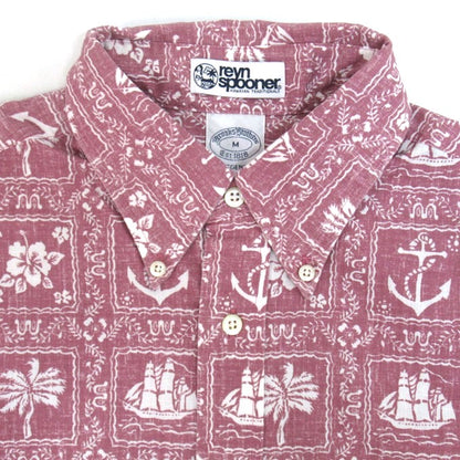 Reyn Spooner x Brooks Brothers Aloha Shirt Pink Size M