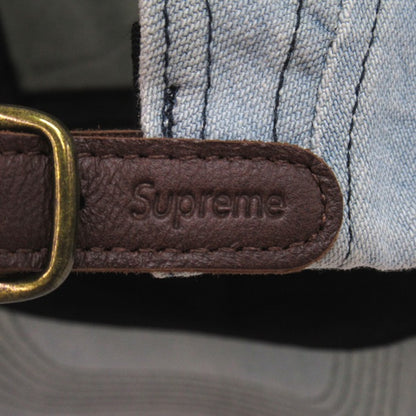 Supreme 17SS Washed Chino Twill Camp Cap Indigo