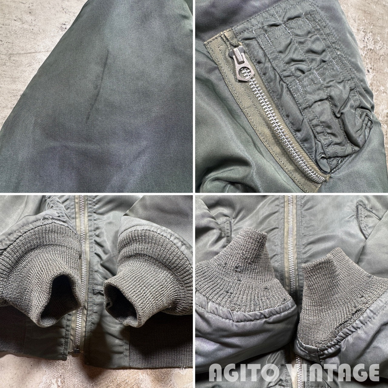 U.S.AIR FORCE 70s Alpha Industries L-2B Jacket Green Size M