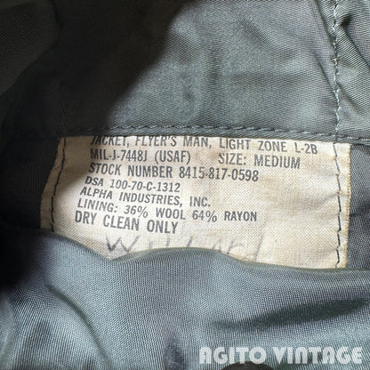 U.S.AIR FORCE 70s Alpha Industries L-2B Jacket Green Size M