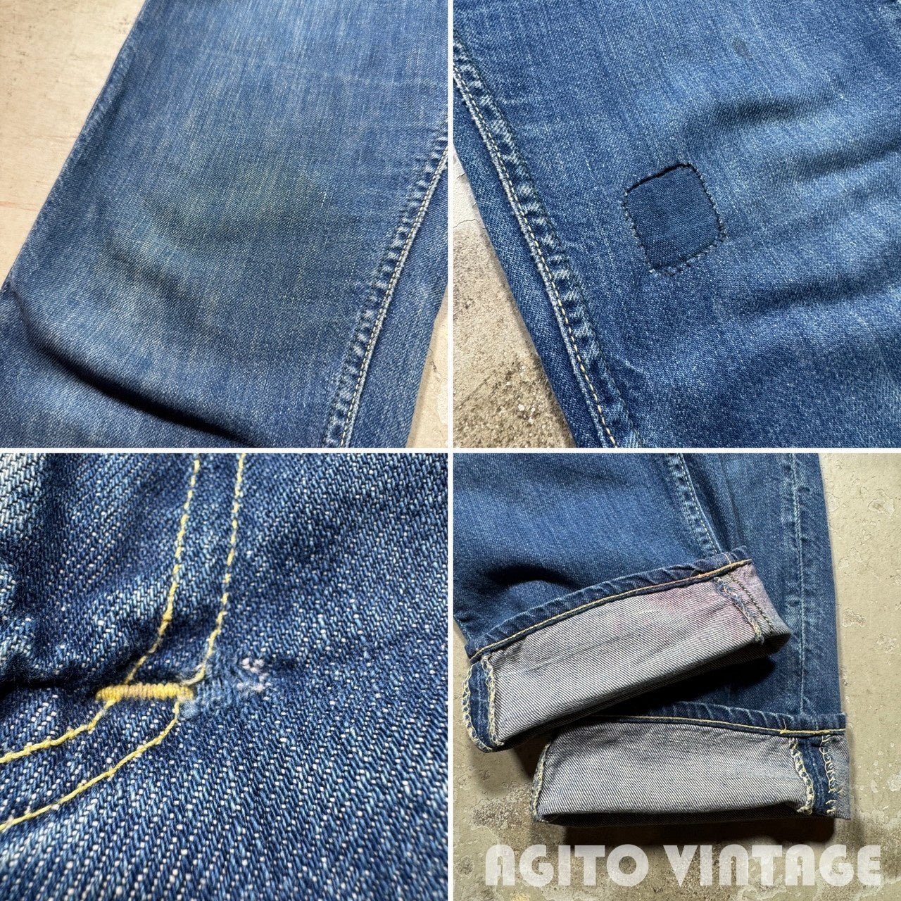 Lee 50s 341-Z Light Oz Denim Early Black Jeans Blue Size W28