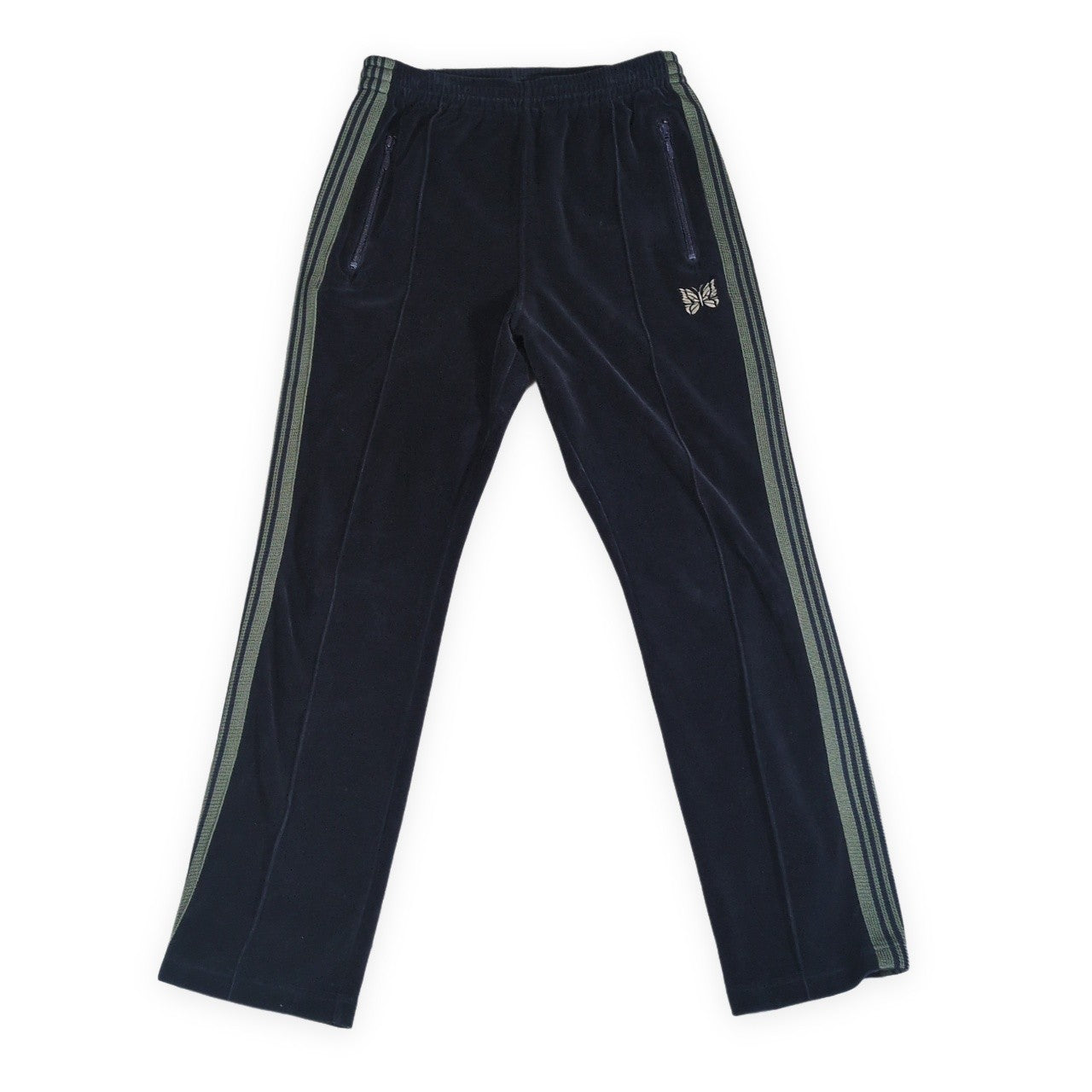 Needles 22AW Narrow Track Pants Velour Blue Size S