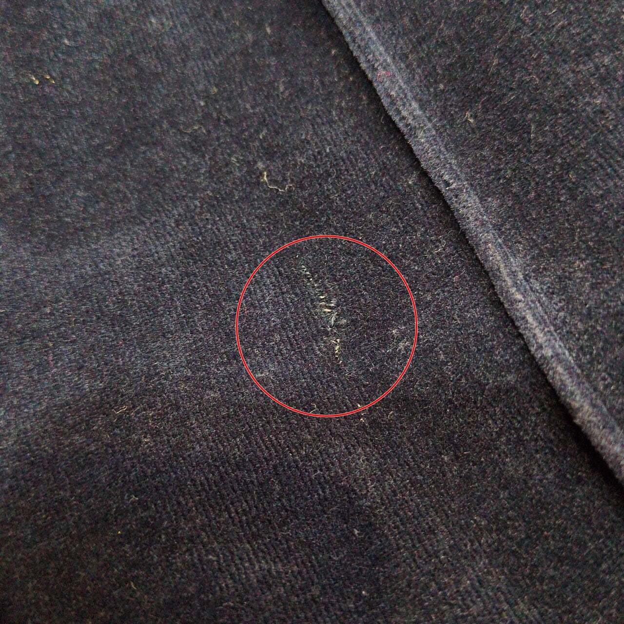 Needles 22AW Narrow Track Pants Velour Blue Size S
